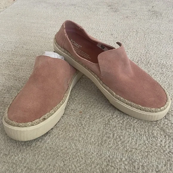 Toms Bloom Suede Rope Espradille Slip On Loafers Women’s/7.5 - Picture 3 of 9